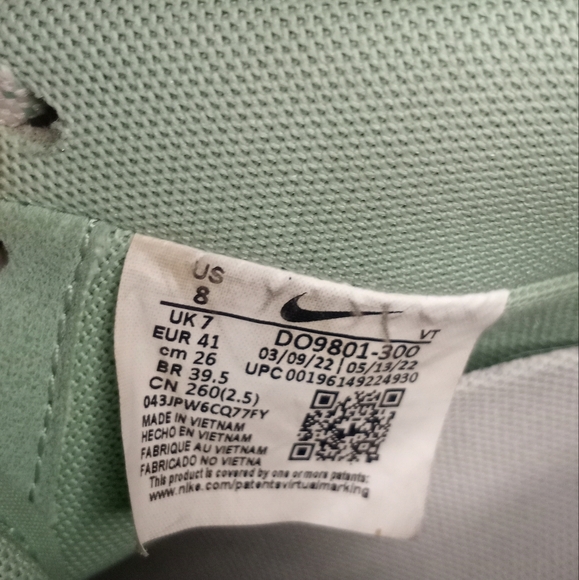 Nike Classic Air Force 1 '07 LV8 Certified Fresh 2022 Release Enamel Green Sail - Picture 12 of 12